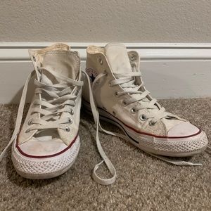 Women’s White High Top Converse
